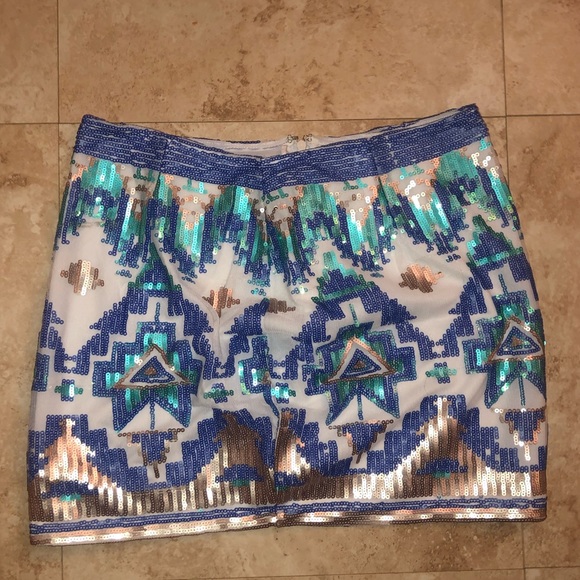 Sequin Aztec / Boho Style Skirt - Picture 3 of 5